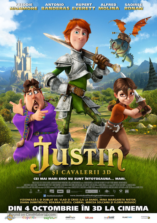 Justin and the Knights of Valour - Romanian Movie Poster