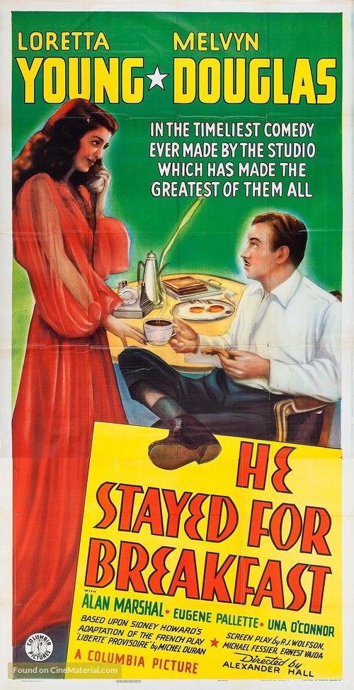 He Stayed for Breakfast - Movie Poster