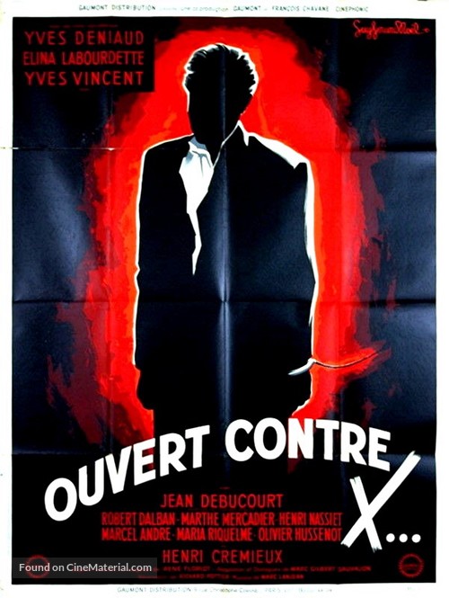 Ouvert contre X - French Movie Poster
