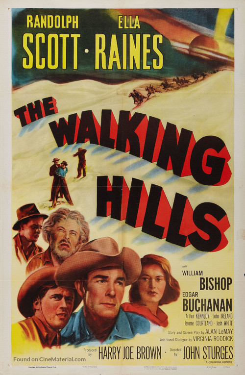 The Walking Hills - Re-release movie poster