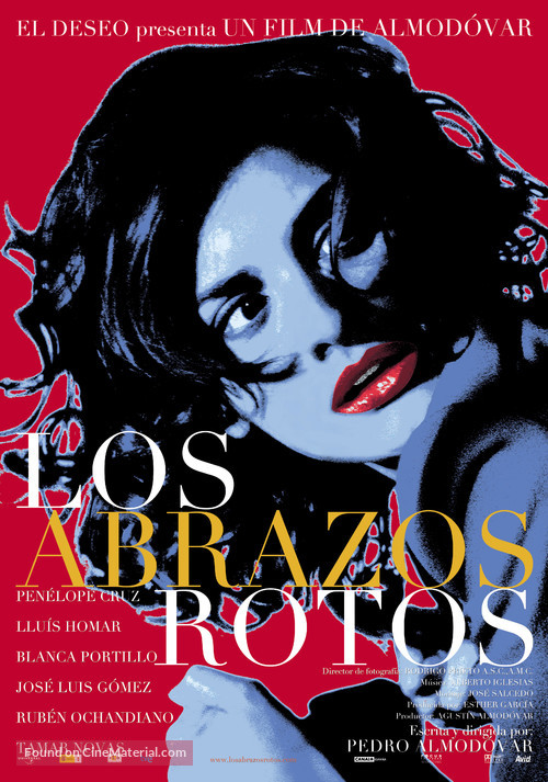 Los abrazos rotos - Spanish Movie Poster