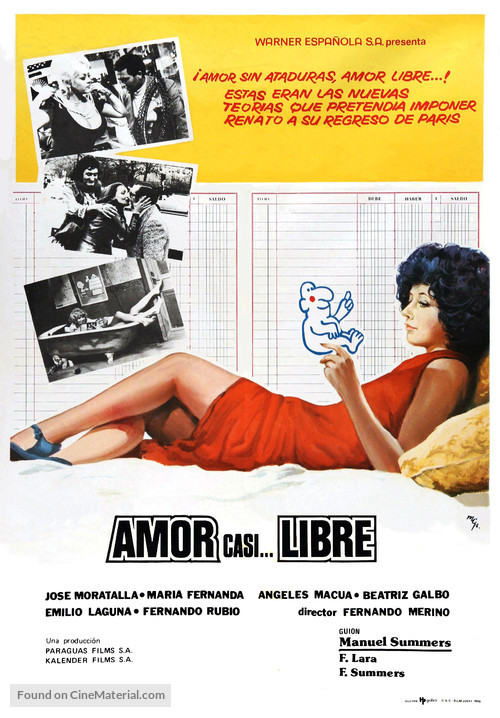 Amor casi... libre - Spanish Movie Poster