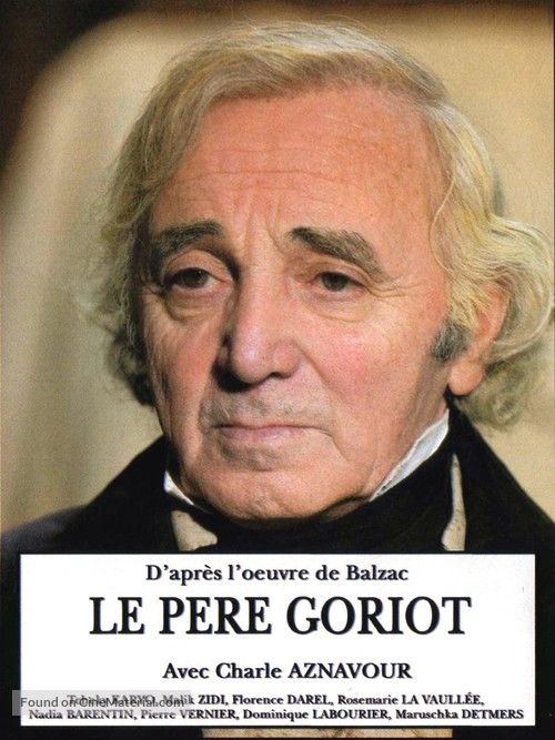 Le p&egrave;re Goriot - French Video on demand movie cover