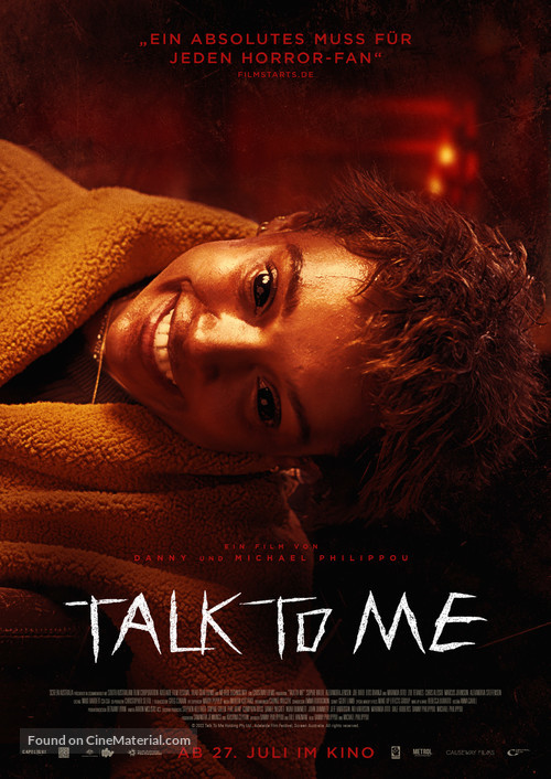 Talk to Me (2023) German movie poster