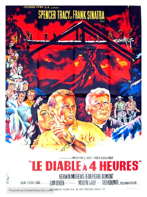 The Devil at 4 O&#039;Clock - French Movie Poster
