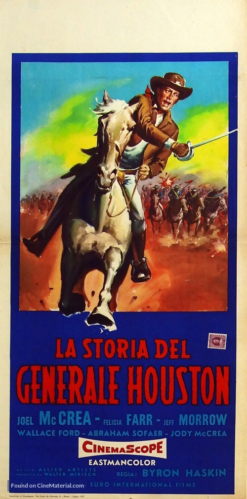 The First Texan - Italian Movie Poster