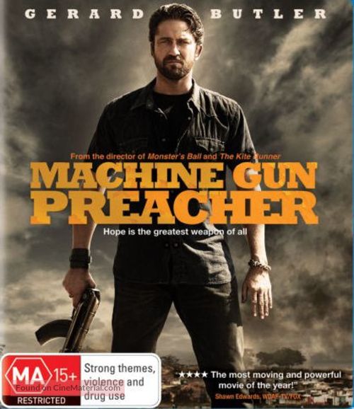 Machine Gun Preacher - Australian Blu-Ray movie cover