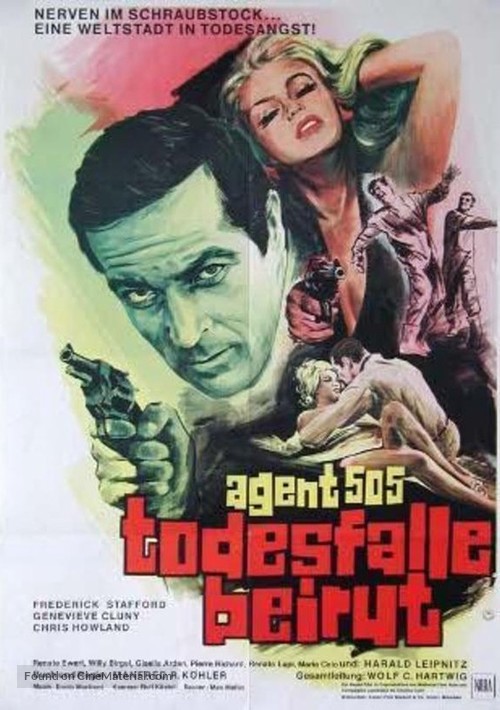 Agent 505 - Todesfalle Beirut - German Movie Poster