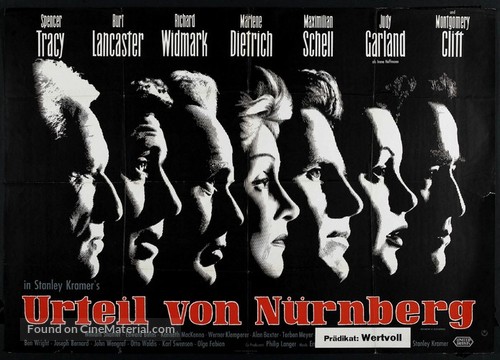 Judgment at Nuremberg - German Movie Poster