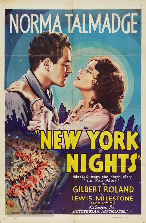 New York Nights - Re-release movie poster