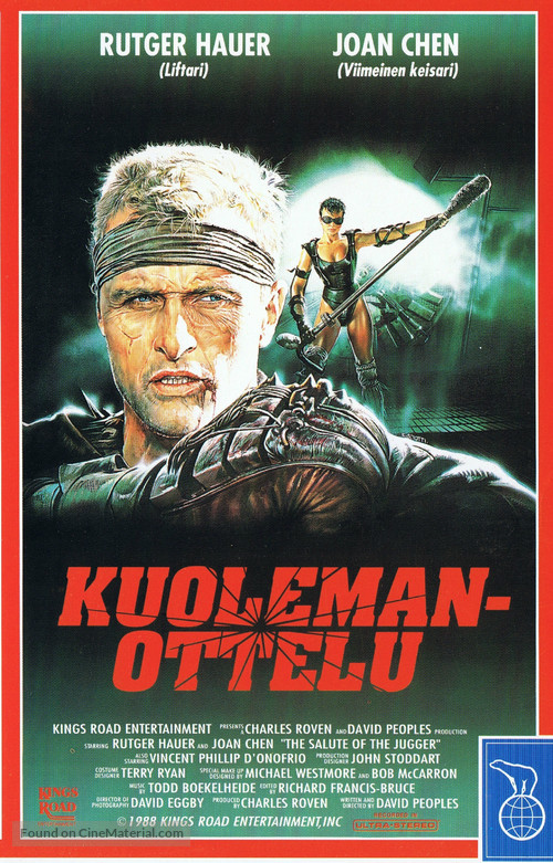 The Blood of Heroes - Finnish VHS movie cover