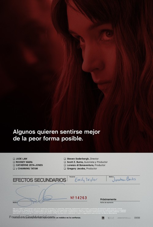 Side Effects - Spanish Movie Poster