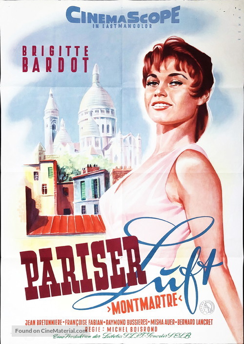 Cette sacr&eacute;e gamine - German Movie Poster