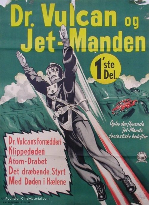 King of the Rocket Men - Danish Movie Poster