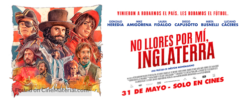 No Llores por m&iacute;, Inglaterra - Argentinian Movie Poster