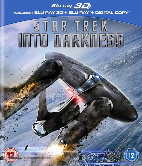 Star Trek Into Darkness - British Blu-Ray movie cover