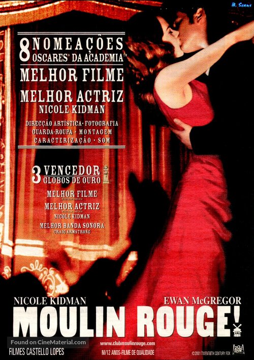 Moulin Rouge - Portuguese Movie Poster
