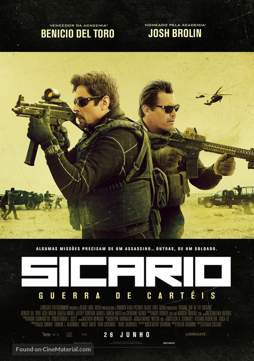 Sicario 2: Soldado Portuguese movie poster