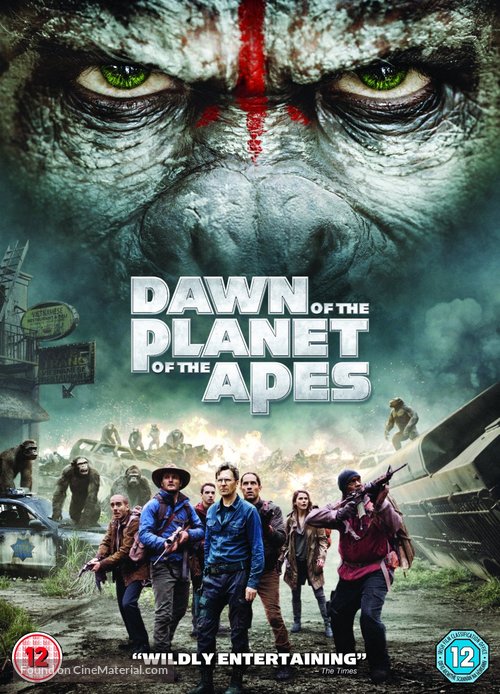 Dawn of the Planet of the Apes - British DVD movie cover