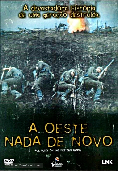 All Quiet on the Western Front - Portuguese DVD movie cover