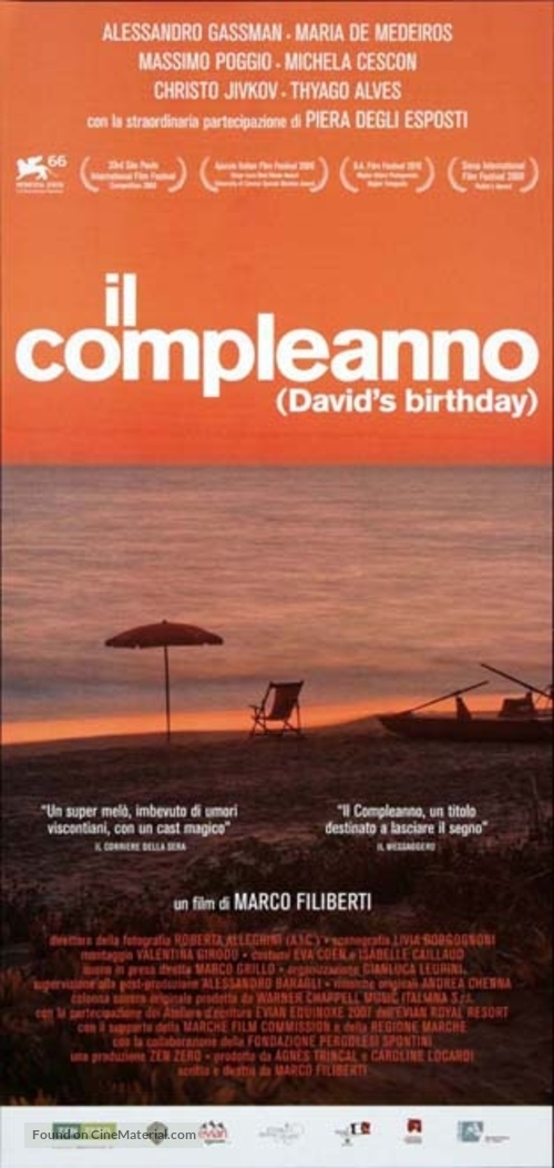 Il compleanno - Italian Movie Poster