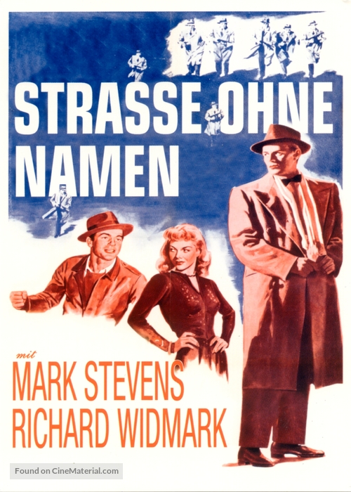 The Street with No Name - German Movie Poster