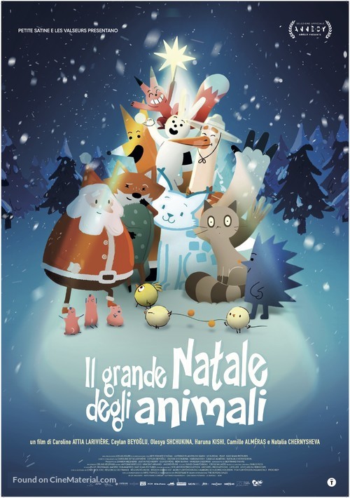 Animal Tales of Christmas Magic - Italian Movie Poster