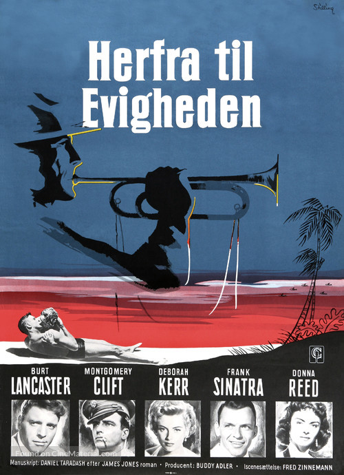 From Here to Eternity - Danish Movie Poster