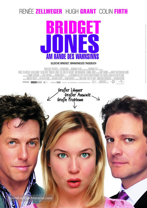 Bridget Jones: The Edge of Reason - German Movie Poster