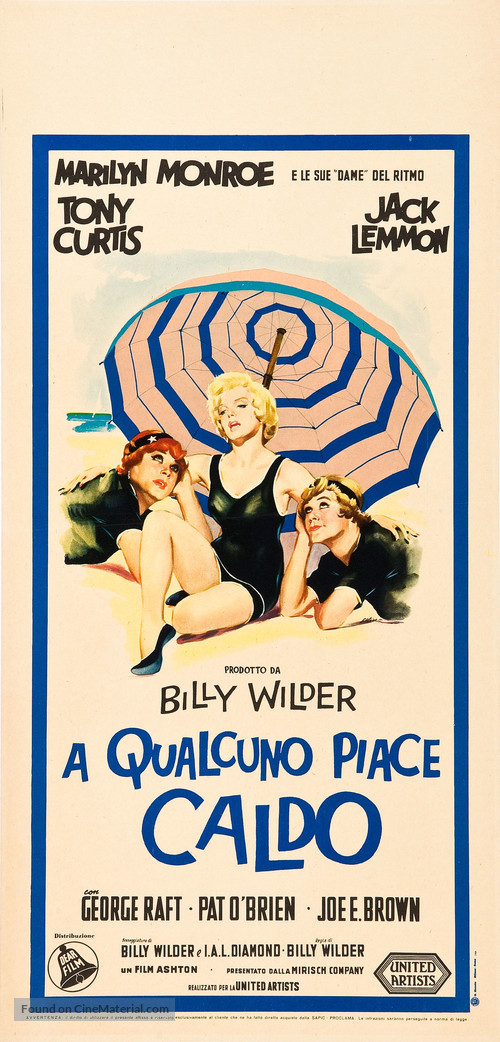 Some Like It Hot - Italian Movie Poster