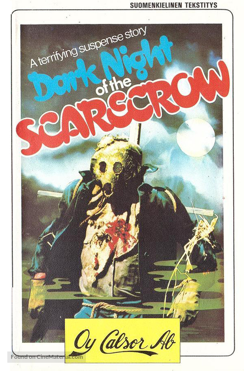 Dark Night of the Scarecrow - Finnish VHS movie cover