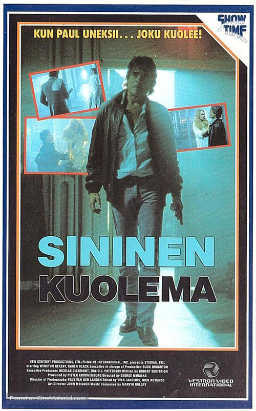 The Blue Man - Finnish VHS movie cover