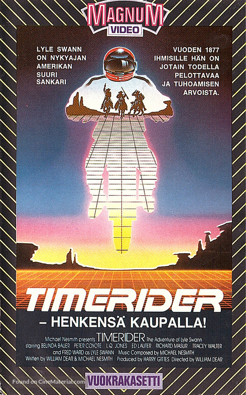 Timerider: The Adventure of Lyle Swann - Finnish VHS movie cover