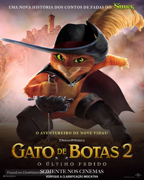 Puss in Boots: The Last Wish - Brazilian Movie Poster