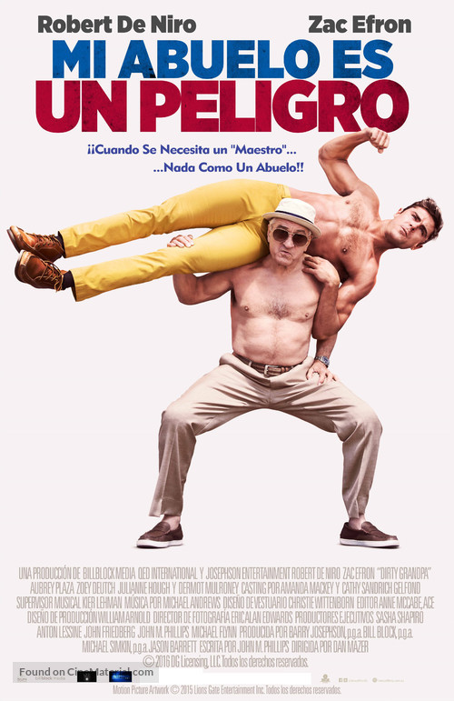 Dirty Grandpa - Ecuadorian Movie Poster