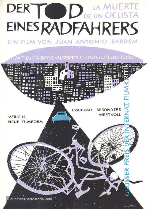 Muerte de un ciclista - German Movie Poster