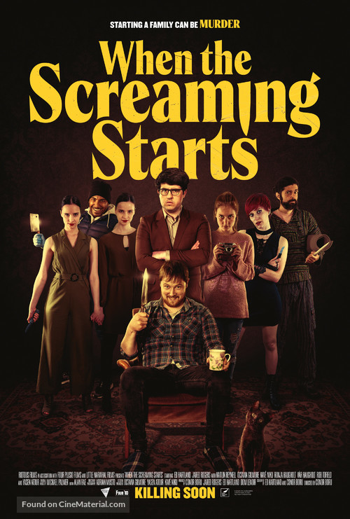 When the Screaming Starts - British Movie Poster