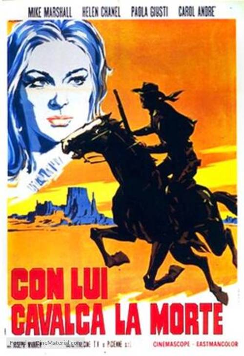 Con lui cavalca la morte - Italian Movie Poster