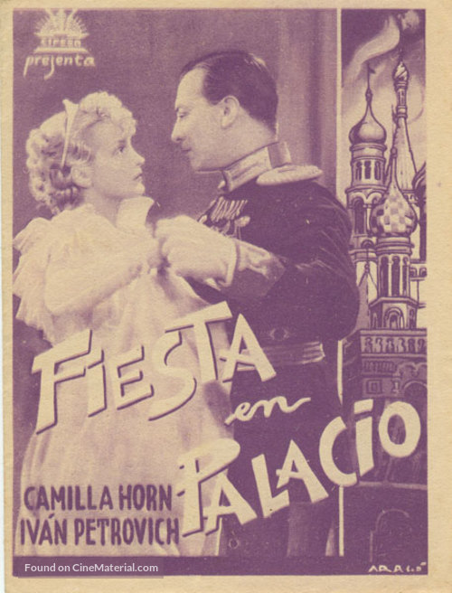 Der letzte Walzer - Spanish Movie Poster