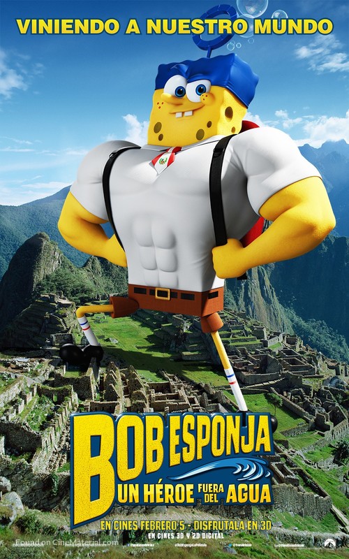 The SpongeBob Movie: Sponge Out of Water - Peruvian Movie Poster