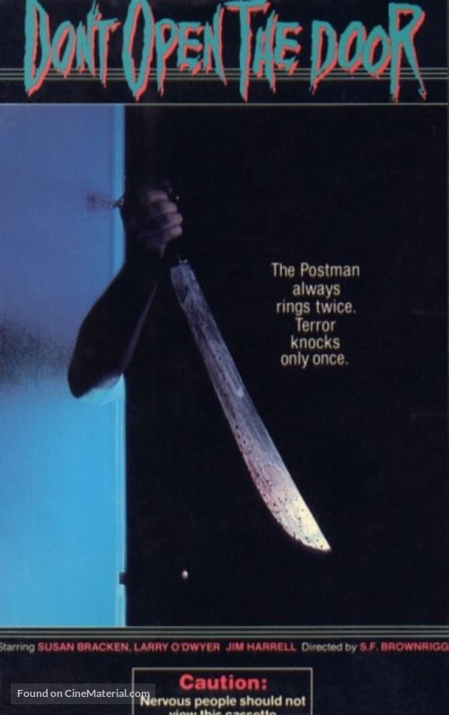 Don&#039;t Open the Door! - VHS movie cover