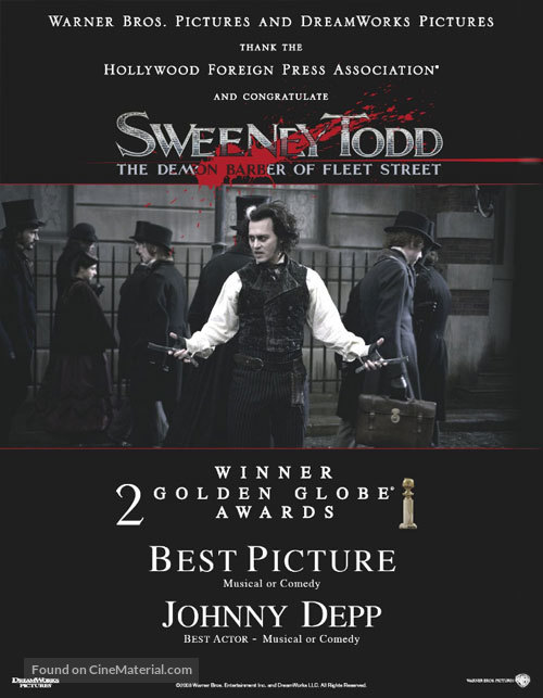 Sweeney Todd: The Demon Barber of Fleet Street - Movie Poster