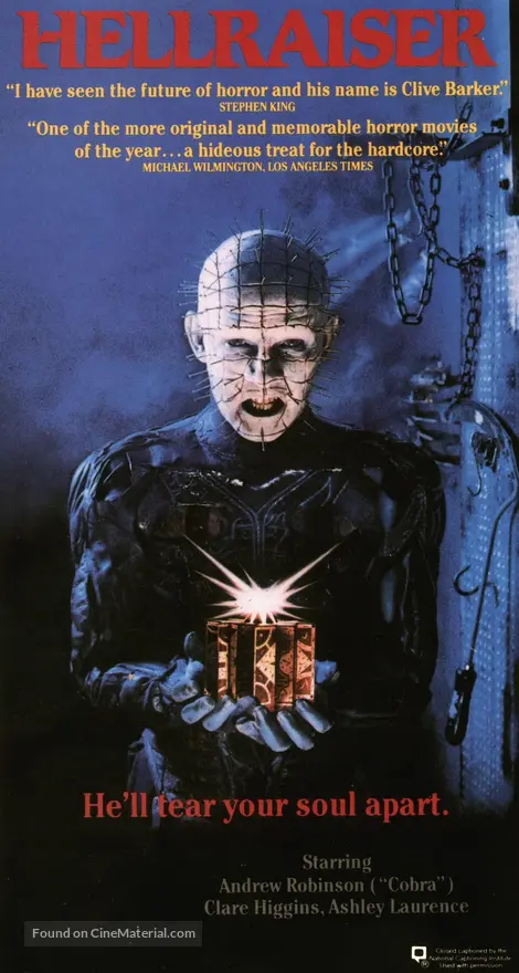 Hellraiser - VHS movie cover