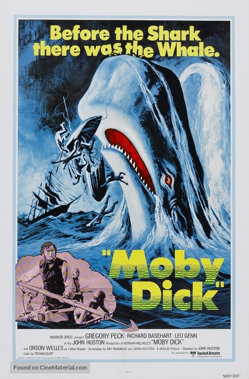 Moby Dick - Re-release movie poster