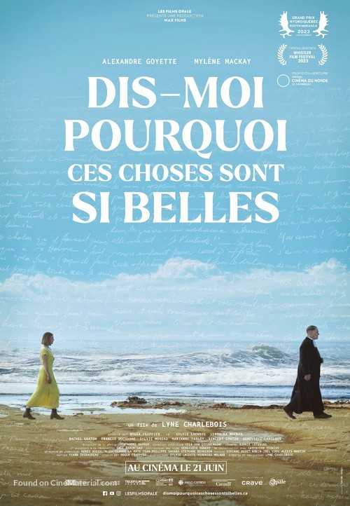 Dis-moi pourquoi ces choses sont si belles - Canadian Movie Poster