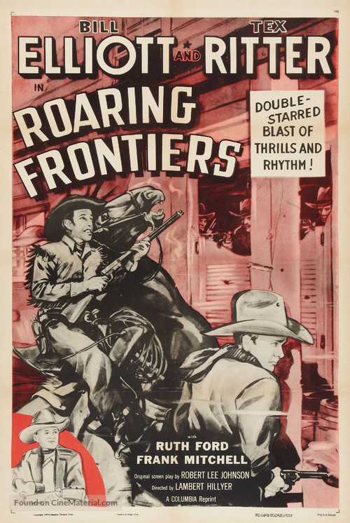 Roaring Frontiers - Re-release movie poster