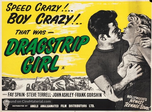 Dragstrip Girl - British Movie Poster