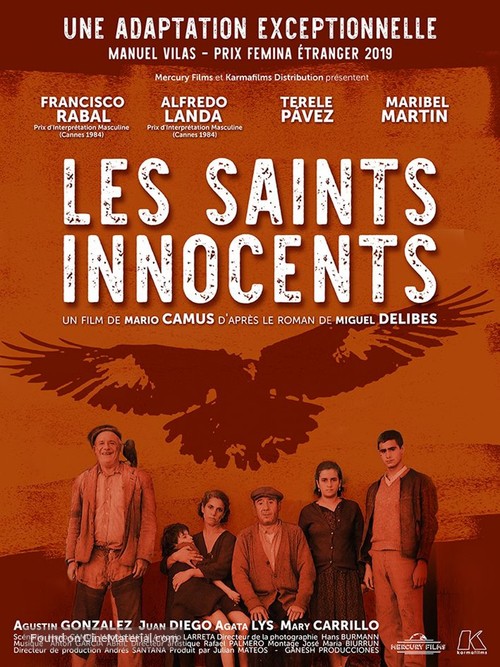 Los santos inocentes - French Re-release movie poster