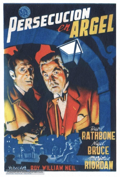 Pursuit to Algiers - Spanish Movie Poster