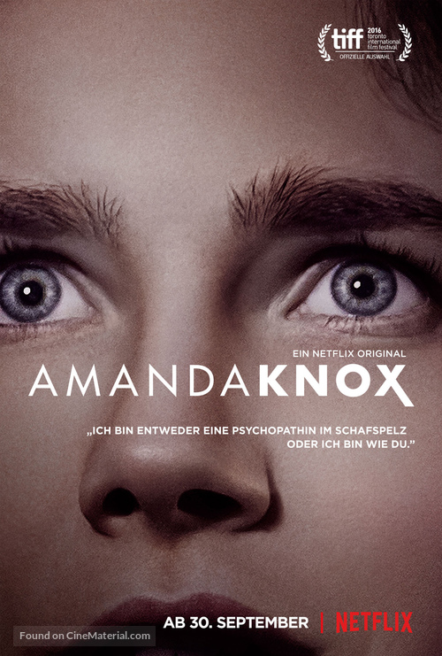 Amanda Knox - German Movie Poster